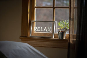 Peaceful environment looking through clinic window